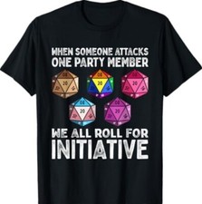 Usado, Camiseta When Someone Attacks One Party Member D20 Dice LGBTQ Ally comprar usado  Enviando para Brazil