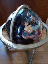 Gemstone terrestrial globe for sale  BOGNOR REGIS