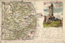 Landkarten litho niederreifenb gebraucht kaufen  Berlin