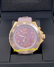 Kyboe! Relógio masculino gigante 48 mm estojo tom ouro rosa pulseira de silicone roxo 100M WR, usado comprar usado  Enviando para Brazil