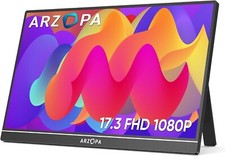 Monitor portátil ARZOPA 17,3” 1080P IPS USB-C HDMI com suporte – A1M FHD comprar usado  Enviando para Brazil