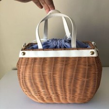 Bolsa tiracolo de tecido de vime natural comprar usado  Enviando para Brazil