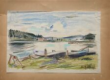 Pastell boote seeufer gebraucht kaufen  Graal-Müritz, Seeheilbad