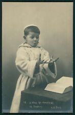 BB CRIANÇA MENINO MONGE FANTASIA ORIGINAL ANTIGO 1900S FOTO CARTÃO POSTAL FRANCÊS LOTE DE 10 comprar usado  Enviando para Brazil