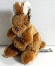 Usado, Canguru com bebê Joey feito na Austrália olhos brinquedos de pelúcia 7" comprar usado  Enviando para Brazil