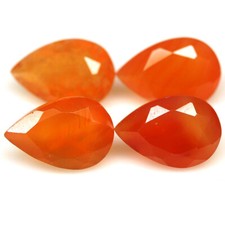 12,69 CT. Não aquecido 4 peças laranja cornalina Índia pera comprar usado  Enviando para Brazil