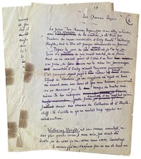 Rostand maurice. manuscrit d'occasion  Paris V