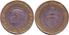 Tunesien dinar 2002 gebraucht kaufen  Dortmund