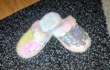 Sequin slippers size for sale  TREDEGAR