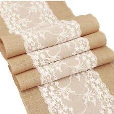 hessian lace table runners for sale hessian lace table runners for sale PORTSMOUTH