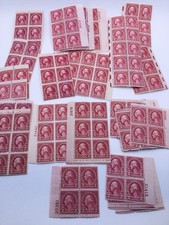 Usado, US Sc #634 Tipo Washington 2¢ Blocos de Placa de 4, 6 e Painéis de Folheto MH MNH comprar usado  Enviando para Brazil