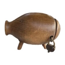 Vintage wooden piggy for sale  READING
