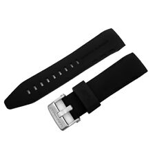Pulseira de relógio Vostok-Europe Lunokhod-2 genuína silicone preta 25 mm fivela fosca comprar usado  Enviando para Brazil