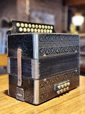 Vintage Venezia/Hohner? Acordeão Steel Reed preto não testado comprar usado  Enviando para Brazil