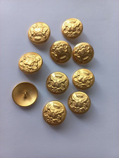 Metallknöpfe gold löwe gebraucht kaufen  Deutschland