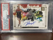2023-24 Panini Impecável Internacional Vermelho e Dourado 1/1 Johnny Davis PSA 8 Auto10 comprar usado  Enviando para Brazil