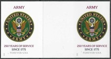 USA Sc. 6010a (F) Ejército de los Estados Unidos 2025 MNH H par de canalones ***SIN TROQUELADOS*** segunda mano  Embacar hacia Mexico