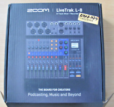 Mixer/gravador digital Zoom LiveTrak L-8 podcast preto caixa aberta, usado comprar usado  Enviando para Brazil
