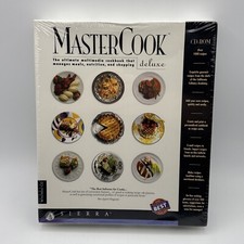 Vintage Sierra MasterCook Deluxe przepisy kulinarne oprogramowanie CD-ROM 1996 zapieczętowane na sprzedaż  Wysyłka do Poland