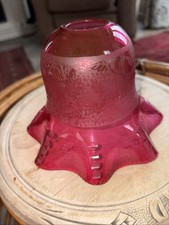 Antique cranberry etched for sale  PRESTON