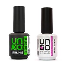 UNO Revestimento Base de Borracha, Revestimento Base Forte, Super Brilho Superior, Base Elástica 15ml UNO comprar usado  Enviando para Brazil