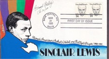 Sinclair Lewis FDC, HP Goldberg, 1856, Par comprar usado Sinclair Lewis FDC, HP Goldberg, 1856, Par comprar usado  Enviando para Brazil