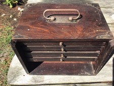 Antique wooden toolbox for sale  Brick