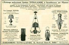 Publicité ancienne éclairage d'occasion  France