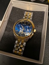 Bulova CURV relógio masculino dois tons 44mm aço 98A159 comprar usado  Enviando para Brazil