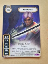 Cartão promocional sabre escuro Star Wars Destiny arte completa comprar usado  Enviando para Brazil