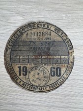 Vintage tax disc for sale  ROTHERHAM