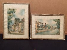 Lot petites aquarelles d'occasion  Heillecourt