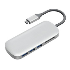 Adaptador concentrador USB C tipo concentrador con 3 puertos USB 3.0 y lector de tarjetas segunda mano  Embacar hacia Mexico