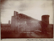 Italie, Massa Marittima, Remparts dans le haut de la ville, Tirage vintage, ca.1 comprar usado  Enviando para Brazil