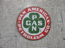 Placa de metal esmaltada porcelana PAN GAS tamanho 6" polegadas redonda comprar usado  Enviando para Brazil