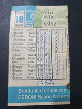 Schedina totocalcio del usato  Candelo