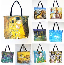 Bolsa PERNOITE/ESCOLA/VOO/ESPORTES, REPRODUÇÃO de Salvador Dali, Gustav Klimt comprar usado  Enviando para Brazil