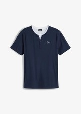 Henleyshirt kurzarm dunkleblau gebraucht kaufen  Deutschland