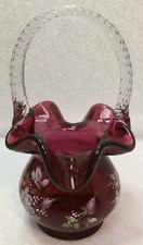 Fenton cranberry ruffle for sale  Oak Creek