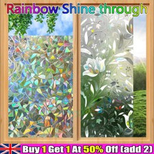 Rainbow frosted window for sale  UK