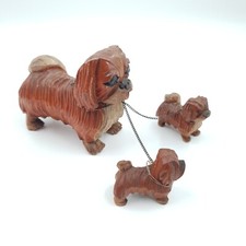 Carved wooden pekingese for sale  BEXHILL-ON-SEA