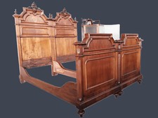 Cama Matrimonial Divisible En Nogal Integro Y Original De La Época Del Siglo XIX comprar usado  Enviando para Brazil