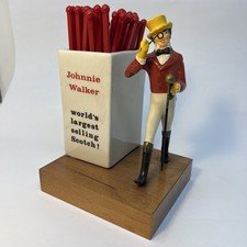 Vintage Bar Johnnie Walker Scotch Swizzle Stir Stick Suporte Exibição Publicidade, usado comprar usado  Enviando para Brazil
