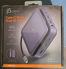 Dock j5Create tipo C duplo 4K HDMI JCD3198 , usado comprar usado  Enviando para Brazil