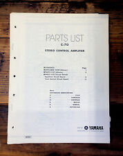 Pré-amplificador/pré-amplificador Yamaha C-70 lista de peças manual *original* comprar usado  Enviando para Brazil