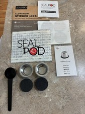 Cápsulas de café expresso Sealpod, tampas, colher, anel-O compatível com Nespresso recarregável comprar usado Cápsulas de café expresso Sealpod, tampas, colher, anel-O compatível com Nespresso recarregável comprar usado  Enviando para Brazil
