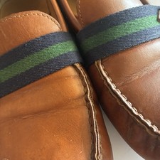 Mocassim Polo Ralph Lauren Riali Drivers Couro Fivela Marrom Masculino Tamanho 12D, usado comprar usado  Enviando para Brazil