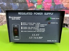 Fonte de alimentação regulada Pyramid PS-14G Gold Series 13.8VDC 12/14 amp LIGADA  comprar usado  Enviando para Brazil