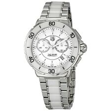 TAG HEUER FORMULA 1 CAH1211.BA0863 RELÓGIO CRONÓGRAFO QUARTZO CERÂMICA BRANCA DIAMANTE comprar usado  Enviando para Brazil