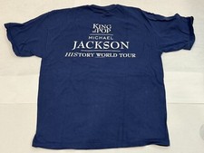 Camiseta azul Michael Jackson 1997 "History Tour" para equipe de segurança comprar usado  Enviando para Brazil